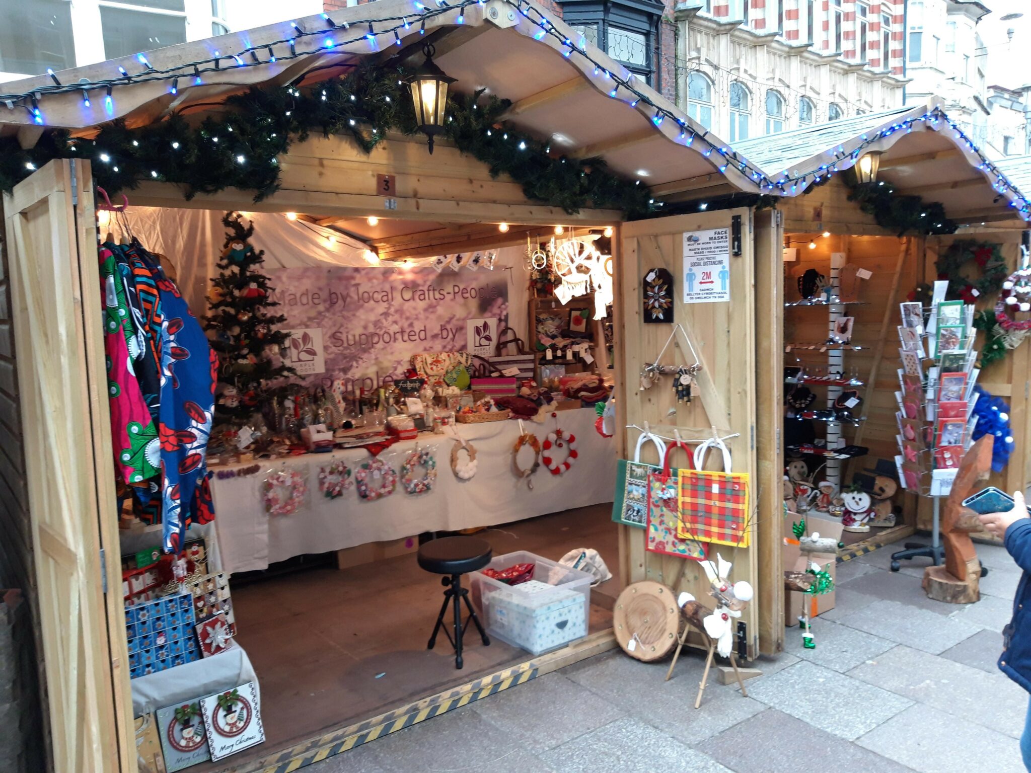 Cardiff Christmas Market - Purple Shoots