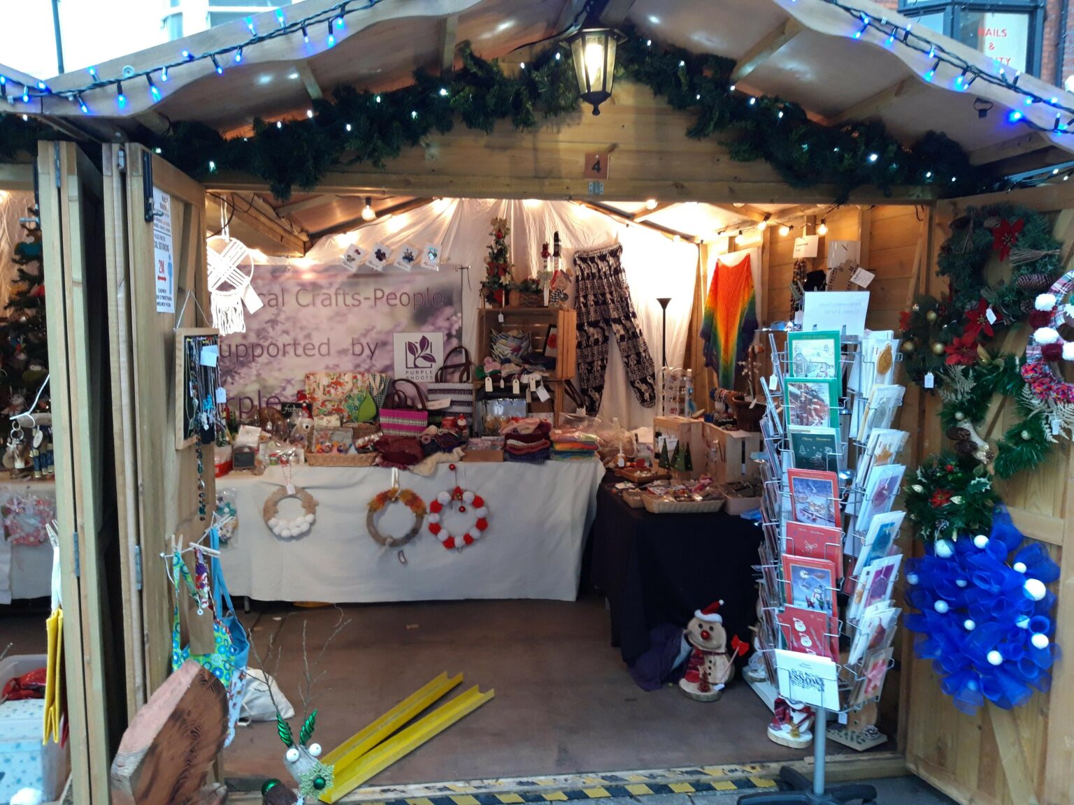 Cardiff Christmas Market - Purple Shoots